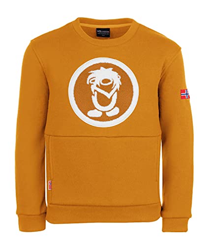 Trollkids Sweatshirt Trolltunga, Gold-Gelb, Größe 152 von Trollkids