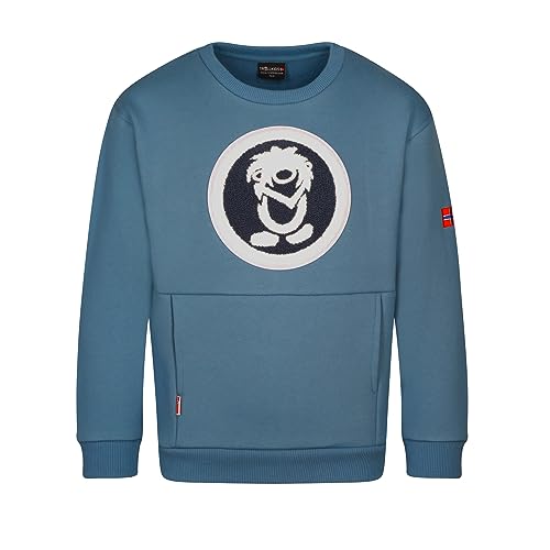 Trollkids Sweatshirt Trolltunga, Stahlblau, Größe 164 von Trollkids