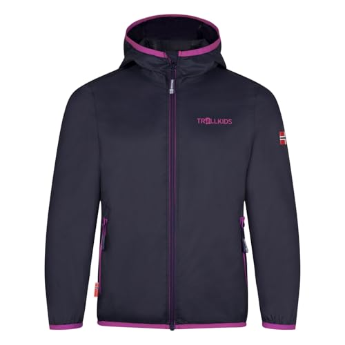 Trollkids Kinder Regenjacke Trolltunga, Arktikblau/Ingwer, Größe 116 von Trollkids