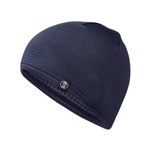 Trollkids atmungsaktive schnelltrocknende leichte Kinder Mütze Light Fleece Beanie, Marine, Größe 52-56 von Trollkids