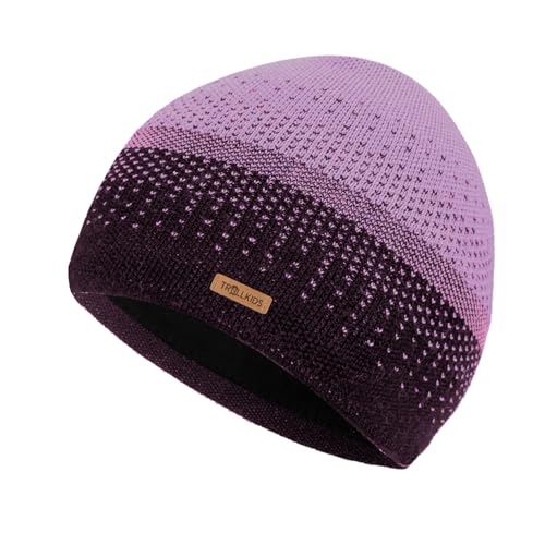 Trollkids Kids Merino Cap 54, Mauve/Plum von Trollkids