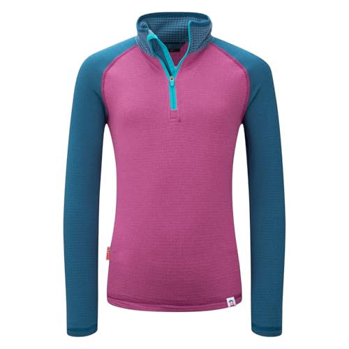 Trollkids Kids Rauland Half Zip 116, Bright Berry von Trollkids