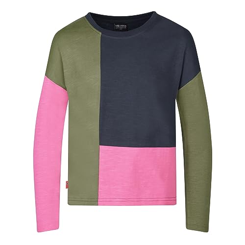 Trollkids stylisches Mädchen Longsleeve aus 100% Bio-Baumwolle VERDAL, Dunkle Olive/Hellmagenta/Marine, Größe 152 Trollkids stylisches Mädchen Longsleeve aus 100% Bio-Baumwolle VERDAL, Dunkle Olive/Hellmagenta/Marine, Größe 152 von Trollkids
