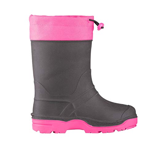 Trollkids wasserdichte Winterschuhe Gummistiefel Isfjord, Anthrazit/Magenta, Größe 37 von Trollkids