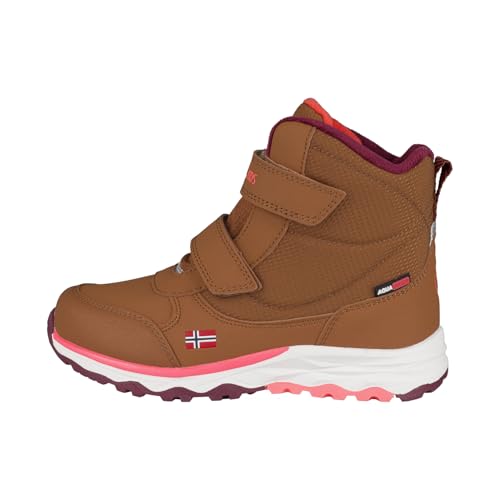 Trollkids wasserdichte Winterschuhe Wanderschuhe Hafjell, Karamell-Braun/Lachsrosa/Burgunderrot, Größe 31 Trollkids wasserdichte Winterschuhe Wanderschuhe Hafjell, Karamell-Braun/Lachsrosa/Burgunderrot, Größe 31 von Trollkids