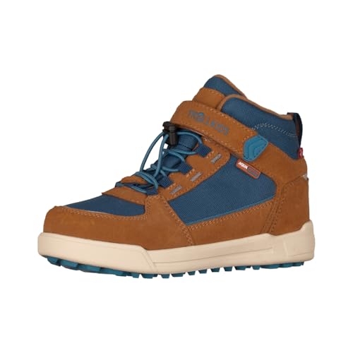 Trollkids wasserdichte knöchelhohe Kinder Schuhe mit echtem Leder GRYLLEFJORD, Mandel/Madeira blau, Größe 35 Trollkids wasserdichte knöchelhohe Kinder Schuhe mit echtem Leder GRYLLEFJORD, Mandel/Madeira blau, Größe 35 von Trollkids