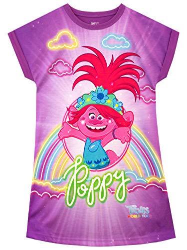 Trolls Mädchen Poppy Nachthemden Violett 134 von Trolls