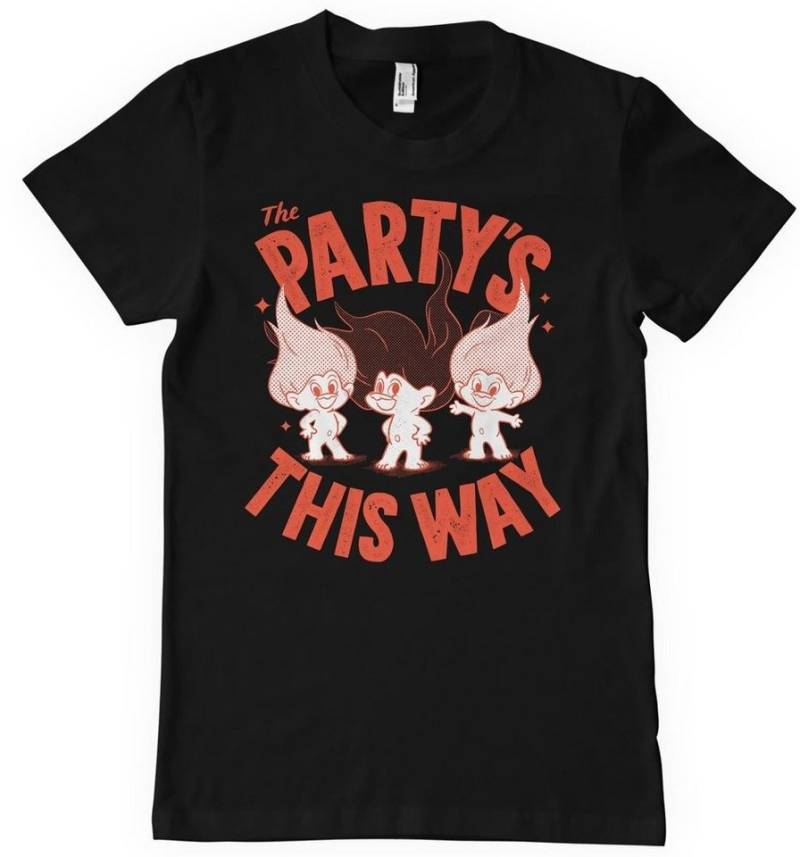 Trolls T-Shirt The Partys This Way Big Tall T-Shirt von Trolls