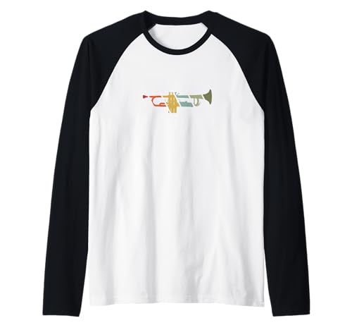 Vintage Trompete Trompeter Raglan Vintage Trompete Trompeter Raglan von Trompete Design für Männer und Frauen
