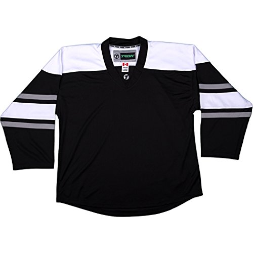 TronX Spielbekleidung DJ300 Eishockey Trikot, Senior (DE/NL/SE/PL, Alphanumerisch, L, Regular, Regular, Los Angeles Kings - Black) von TronX