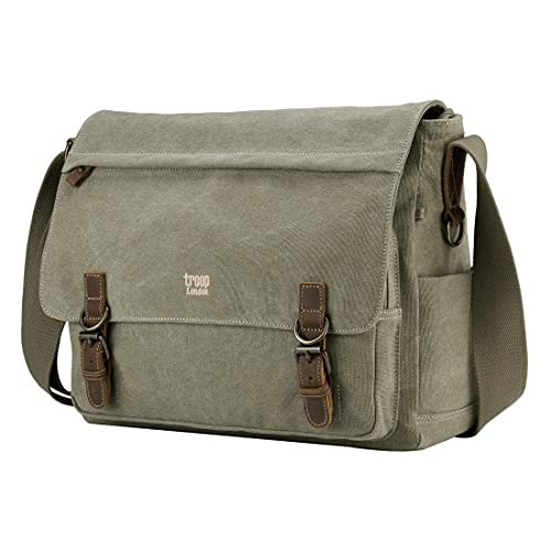 Classic Laptop Bag Khaki von Troop London