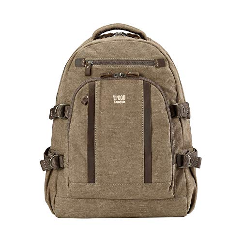 Classic Large Canvas Backpack, Rucksack - TRP0257 - Troop London Farbe Brown von Troop London