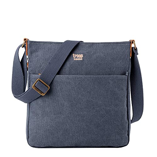 TRP0236 Troop London Classic Canvas Across Body Bag (Blue) von Troop London