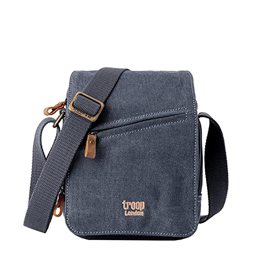 TRP0239 Troop London Classic Canvas Across Body Bag (Blue) von Troop London