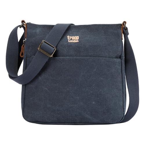 Troop London TRP0237 Classic Canvas Umhängetasche Demin, denim, s von Troop London