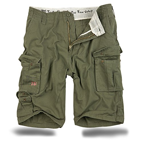 Trooper Cargo Shorts Lightning Edition - Oliv 4XL von Trooper