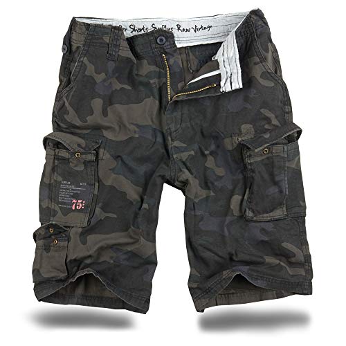 Trooper Cargo Shorts Lightning Edition - blackcamo XXL von Trooper