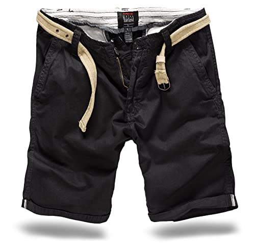 Trooper Chino Shorts Lightning schwarz - L von Trooper