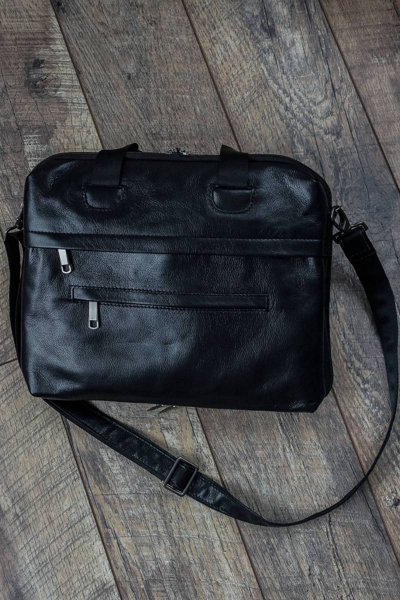 Leder Umhängetasche Männer Schwarze Tasche von TropaeisLeather