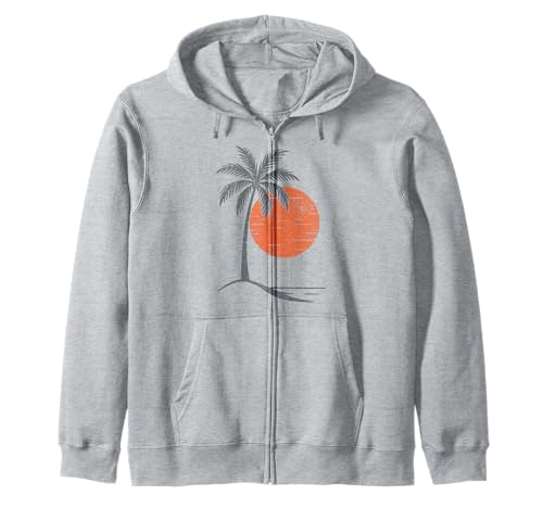 Sunset Summer Palms Vibes Retro Tropical für Herren, Damen, Mädchen, Kinder Kapuzenjacke von Tropical Summer Vibes Palm Tree