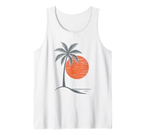 Sunset Summer Palms Vibes Retro Tropical für Herren, Damen, Mädchen, Kinder Tank Top Sunset Summer Palms Vibes Retro Tropical für Herren, Damen, Mädchen, Kinder Tank Top von Tropical Summer Vibes Palm Tree