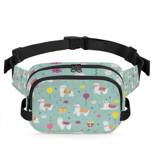 Alpaka-Geschenk, niedliche Bauchtasche für Damen, Herren, Mädchen, Jungen, Kinder, Alpaka-Bauchtasche, Laufen, Sport, Wandern, Geldbörse, Gürteltasche, farbe, XL, Taschen-Organizer von TropicalLife