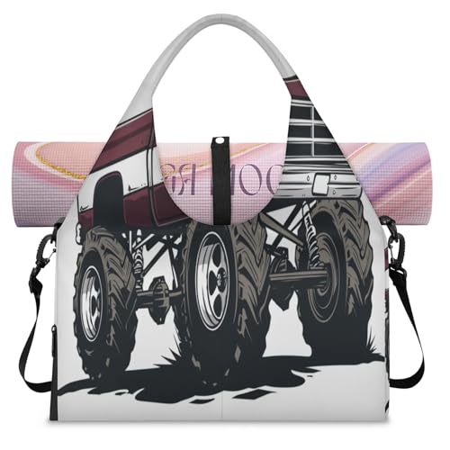 American Monster Truck, Sporttasche für Damen und Herren, Wochenendtasche mit Schuhfach, Schultertasche, Gepäcktasche für Yoga, Fitnessstudio, Reisen, farbe, L, Taschen-Organizer American Monster Truck, Sporttasche für Damen und Herren, Wochenendtasche mit Schuhfach, Schultertasche, Gepäcktasche für Yoga, Fitnessstudio, Reisen, farbe, L, Taschen-Organizer von TropicalLife