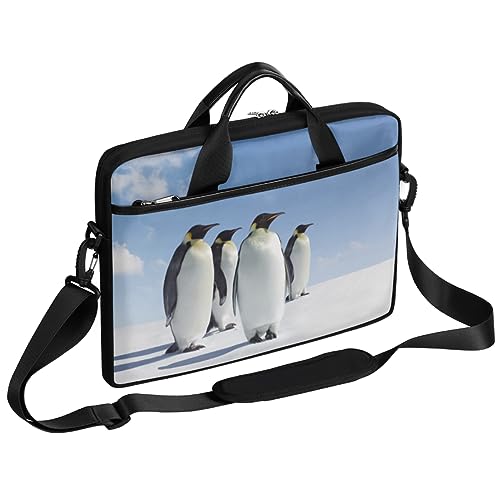 Antarctica Pinguin Laptop Tasche für Damen Herren Pinguin Tier Laptop Sleeve Handtasche Schulter Aktentasche 13 in 13,3 in 14 in 15 Zoll, farbig, 13 - 15 in von TropicalLife