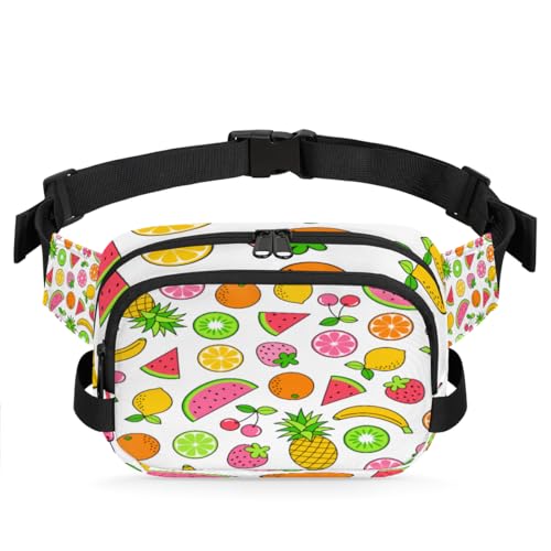 Bauchtasche mit tropischen Früchten, für Damen, Herren, Mädchen, Jungen, Kinder, Obst, Zitrone, Bauchtasche, Laufen, Sport, Wandern, Geldbörse, Gürteltasche, farbe, XL, Taschen-Organizer von TropicalLife