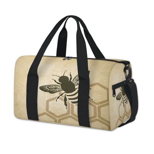 Bee Sports Duffel Bag Bee Old Weekend Overnight Bag Tote Holdall Casual Travel Gym Duffel Bags for Kids Girls Boys Women Men Bee Sports Duffel Bag Bee Old Weekend Overnight Bag Tote Holdall Casual Travel Gym Duffel Bags for Kids Girls Boys Women Men von TropicalLife