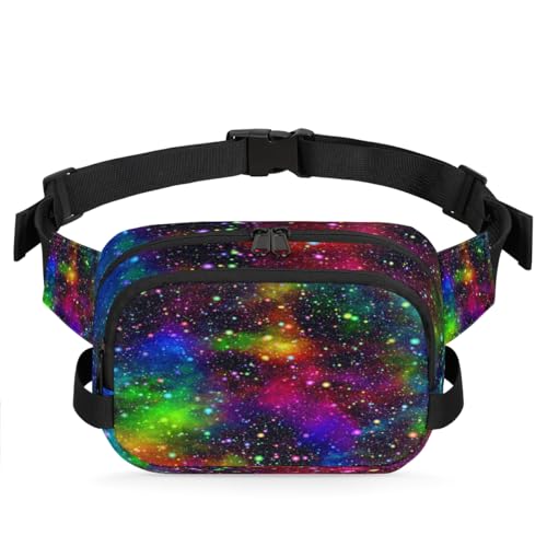 Bunte Galaxie-Bauchtasche für Damen, Herren, Mädchen, Jungen, Kinder, abstrakte Galaxie-Fanny-Tasche, Laufen, Sport, Wandern, Geldbörse, Gürteltasche, farbe, XL, Taschen-Organizer von TropicalLife