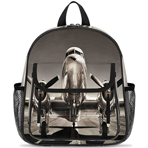 Flugzeug-Kinderrucksäcke für Jungen und Mädchen, Vintage-Flugzeug, Kleinkinder, leichter Rucksack, Schule, Kindertagesstätte, Büchertasche, mehrfarbig Flugzeug-Kinderrucksäcke für Jungen und Mädchen, Vintage-Flugzeug, Kleinkinder, leichter Rucksack, Schule, Kindertagesstätte, Büchertasche, mehrfarbig von TropicalLife