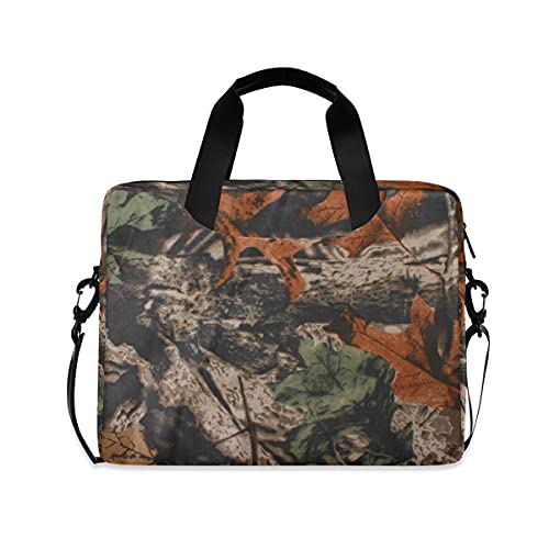 Forest Tree Camouflage Laptop Tasche Computer Tasche 15,6 Zoll Reise Aktentasche mit Schultergurt für Männer Frauen von TropicalLife