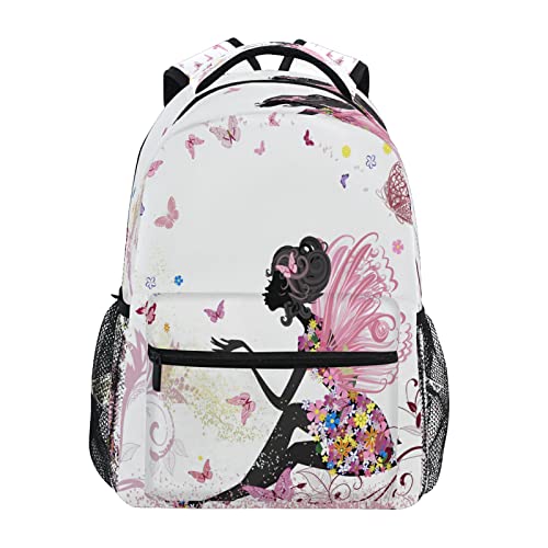 Großer Rucksack mit Tiermotiv, Motiv: Schmetterling, Mädchen, Rucksack, Büchertasche, 40,6 x 29,5 x 17,9 cm, Reisen, Wandern, Schultasche für Erwachsene und Jungen von TropicalLife