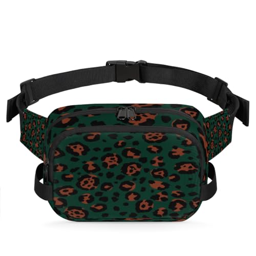 Gürteltasche mit Leopardenmuster für Damen, Herren, Mädchen, Jungen, Kinder, Leopardenmuster, Bauchtasche, Laufen, Sport, Wandern, Geldbörsen, Gürteltasche, farbe, XL, Taschen-Organizer von TropicalLife