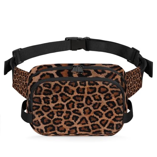 Gürteltasche mit Leopardenmuster für Damen, Herren, Mädchen, Jungen, Kinder, Leopardenmuster, Bauchtasche, Laufen, Sport, Wandern, Geldbörsen, Gürteltasche, farbe, XL, Taschen-Organizer von TropicalLife