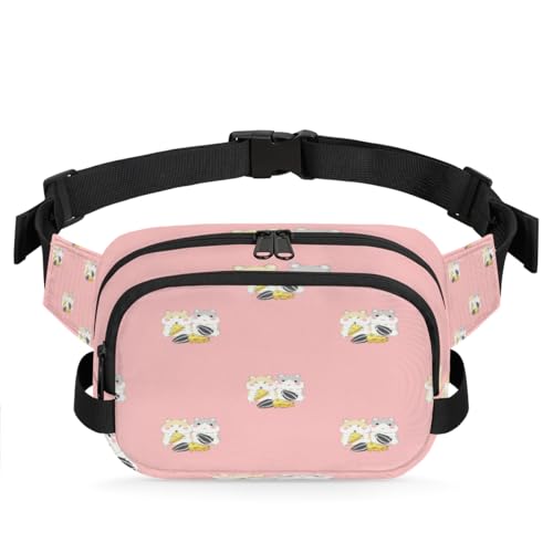 Hüfttasche mit Cartoon-Hamstermotiv für Damen, Herren, Mädchen, Jungen, Kinder, niedlicher Hamster, Bauchtasche, Laufen, Sport, Wandern, Geldbörse, Gürteltasche, farbe, XL, Taschen-Organizer von TropicalLife