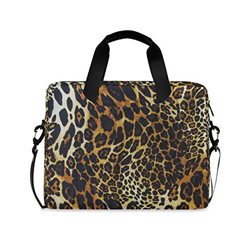 JNlover Laptoptasche mit Leopardenmuster, 40,6 cm (16 Zoll), tragbare Hülle, Aktentasche, Laptoptasche, Notebook, Computer, Tragetasche für Damen und Herren von TropicalLife