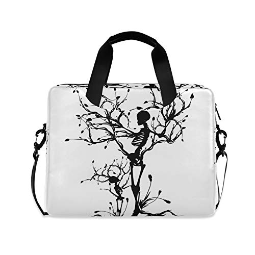 JNlover Laptoptasche mit Totenkopf-Motiv, 40,6 cm (16 Zoll), tragbare Hülle, Aktentasche, Laptoptasche, Notebook, Computer, Tragetasche für Damen und Herren von TropicalLife