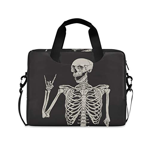 JNlover Laptoptasche mit Totenkopf-Motiv, 40,6 cm (16 Zoll), tragbare Hülle, Aktentasche, Laptoptasche, Notebook, Computer, Tragetasche für Damen und Herren von TropicalLife