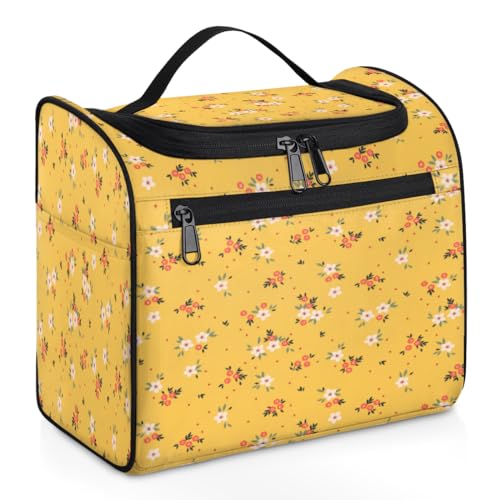 Kulturbeutel mit niedlichem Blumenmotiv, für Damen, Herren, Mädchen, Jungen, Kulturbeutel, Kulturbeutel, Kulturbeutel, Kulturbeutel, Kosmetik-Organizer, Duschtasche, 11,2 l, farbe, 11.2L, von TropicalLife