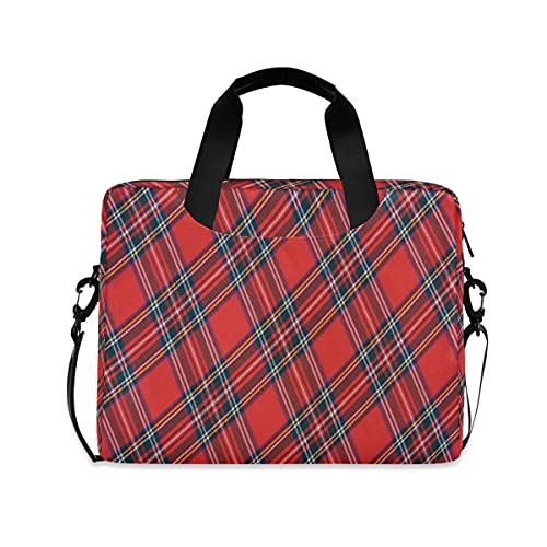 TropicalLife Laptoptasche Royal Stewart Tartan Plaid, Laptophüllen Aktentasche 13 14 15,6 Zoll Computer Messenger Bag mit Schultergurt für Damen Herren Mädchen Jungen, mehrfarbig, One Size von TropicalLife