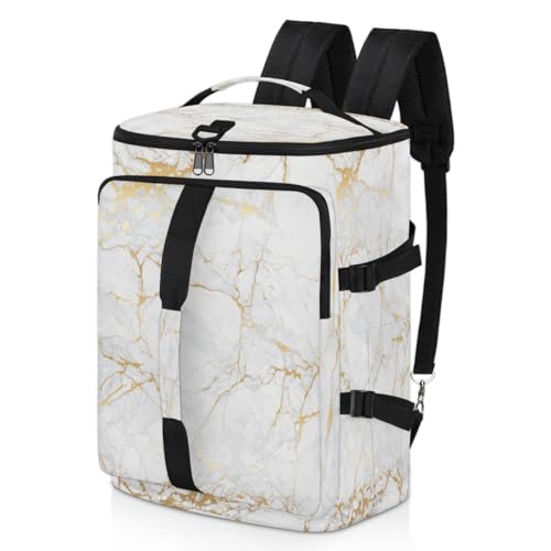 Marmor Kunst Muster Sport Duffel Rucksack für Männer Frauen, Marmor Wochenende Tasche mit Schuhfach Tote Übernachtung Tasche 47,5L für Sport Gym Reisen, farbe, 47.5L, Taschen-Organizer von TropicalLife