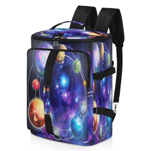 Planet Sport Duffel Rucksack für Männer Frauen, Universum Galaxy Planet Wochenendtasche mit Schuhfach Tote Übernachtungstasche 47,5L für Sport Gym Reisen, farbe, 47.5L, Taschen-Organizer von TropicalLife