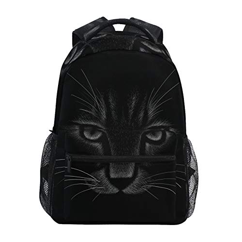 RELEESSS Schulrucksack Schwarze Katze Schultasche Leichte Büchertaschen Laptop Rucksack für Jungen Mädchen Kinder Unisex von TropicalLife