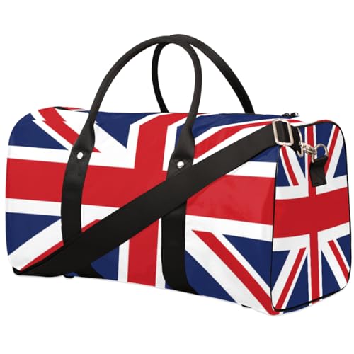 Reisetasche mit britischer Flagge, für Damen, Herren, Kinder, Mädchen, Jungen, UK-Flagge, 22,7 l, Wochenendtasche, Übernachtungstasche, Schultertasche, Gepäcktasche für Sport, Fitnessstudio, Reisen, von TropicalLife