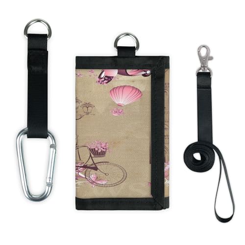 Romantische Paris Tower Eiffel Thema Geldbörse Slim Small Pocket Money Organizer Bag Leichte Tragbare Kleingeld Geldbörse von TropicalLife