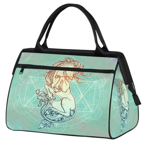 Sacred Unicorn Travel Duffel Bag for Women Men 24L, Unicorn Horse Weekend Bag Sports Tote Gym Travel Overnight Weekender Bag, farbe, (24L) UK, Taschen-Organizer von TropicalLife