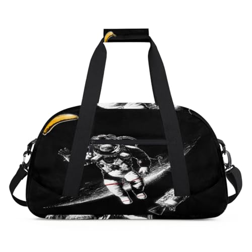 Space Monkey Sporttasche für Damen und Herren, Affe 24 l, Wochenend-Übernachtungstasche, Tragetasche, Reisetasche, Turnbeutel für Kinder, Mädchen, Jungen, farbe, (24L) UK, Taschen-Organizer von TropicalLife