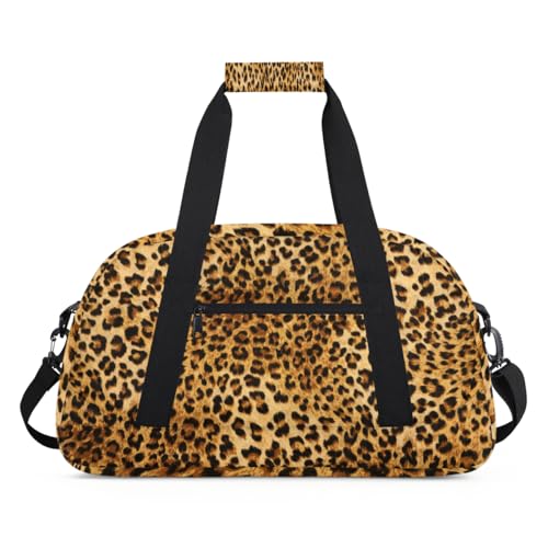 Sporttasche für Damen und Herren, Leopardenmuster, Leopardenmuster, 24 l, Reisetasche für Kinder, Mädchen, Jungen, farbe, (24L) UK, Taschen-Organizer von TropicalLife